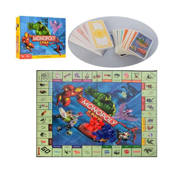 

Настольная игра "Монополия", игр. поле, фишки, карточки, в кор. 39,5*26,5*5,5см (36шт)