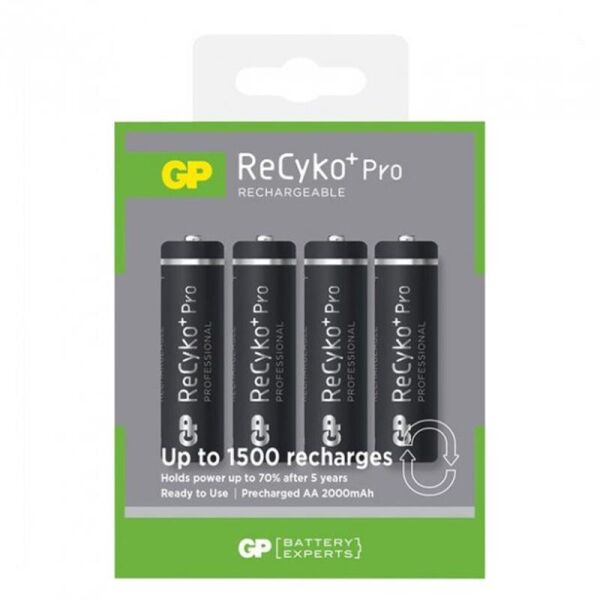 

Аккумуляторы GP Recyko+ Pro 2000 AA/HR06 NI-MH 2000 mAh BL 4 шт