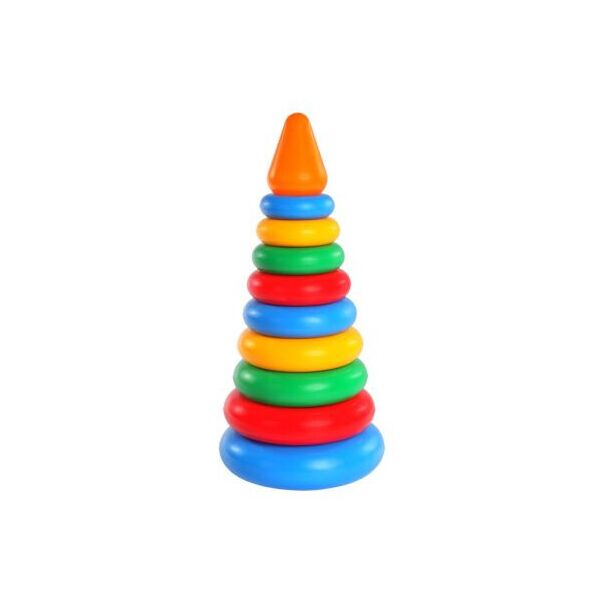 

Игрушка развив. "Пирамидка" (верх "конус"), в сетке 30*14см, ТМ Wader (50шт)