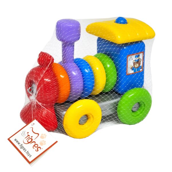 

Развивающая игрушка "Funny train" 14 эл., в сетке 15*24*20см, ТМ Wader