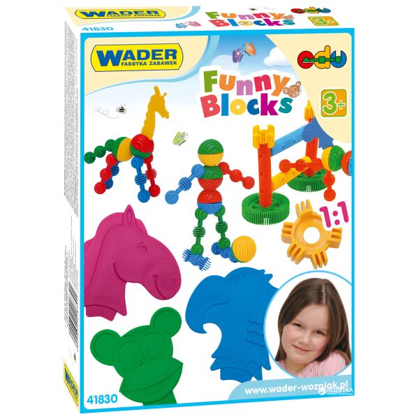 

Конструктор "Funny blocks" 36дет., в кор. 20*25*5см, ТМ Wader (14шт)