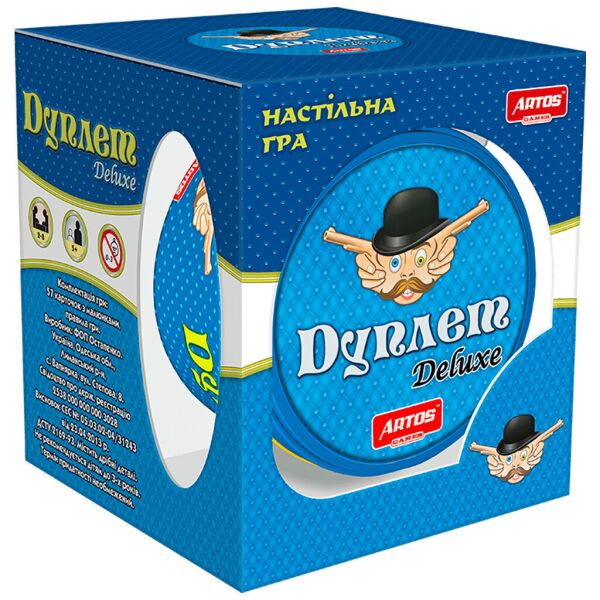 

Игра развив. "Дуплет Deluxe", в жестяной банке, укр., в кор. 14*12*12см, ARTOS Games, Украина (12шт)