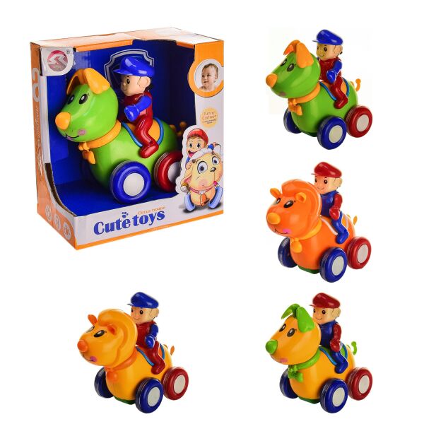 

Игрушечное животное на колесиках 13*7.5*12.5см, 4 вида, в кор. 15*9*16см (108шт/2)