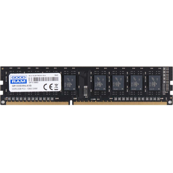 

DDR3 2GB 1333 MHz Goodram (GR1333D364L9/2G)