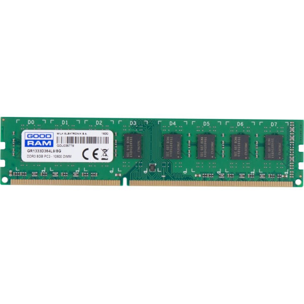 

Оперативная память DDR3 8GB/1333 Goodram (GR1333D364L9/8G)
