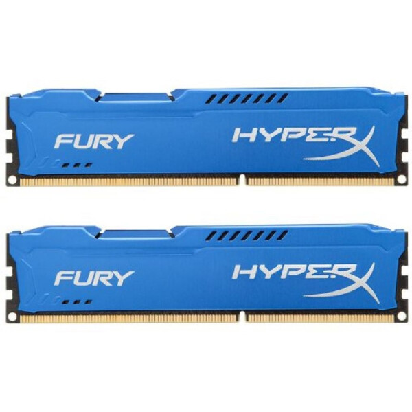 

DDR3 8Gb (2x4GB) 1600 MHz HyperX Fury Blu Kingston (HX316C10FK2/8)