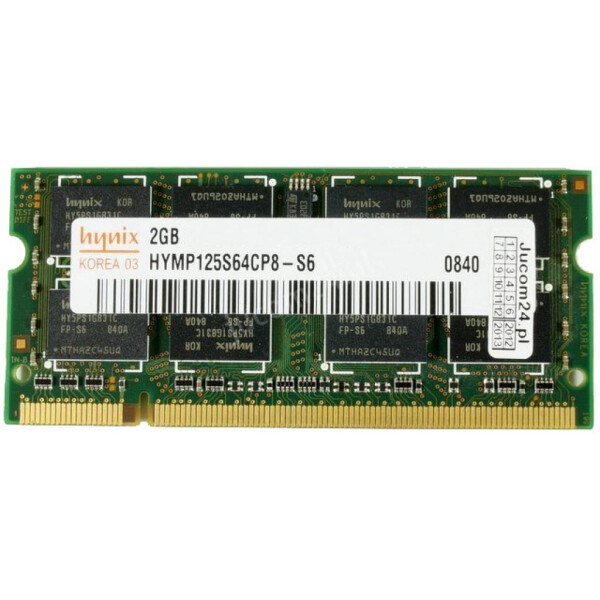 

Оперативная память SO-DIMM 2GB/800 DDR2 Hynix original (HYMP125S64CP8-S6) - Refubrished