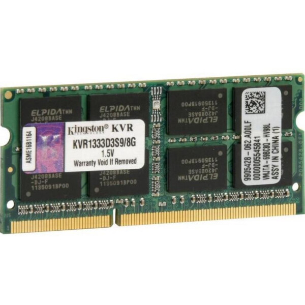 Акция на Оперативная память SO-DIMM 8GB/1333 DDR3 Kingston (KVR1333D3S9/8G) от Allo UA