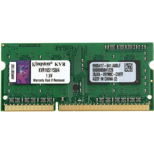 

SoDIMM DDR3 4GB 1600 MHz Kingston (KVR16S11S8/4G)