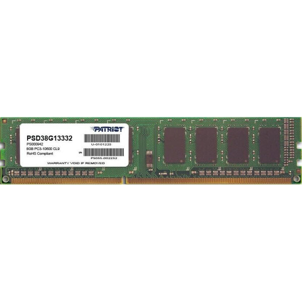 

Оперативная память DDR3 8GB 1333 MHz Patriot (PSD38G13332)