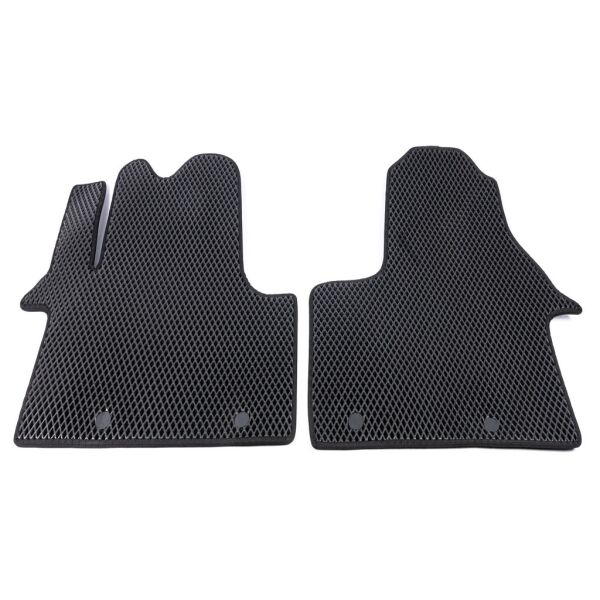 

Полиуретановые коврики (2 шт, EVA, черные) для Opel Vivaro 2015-2019 гг.