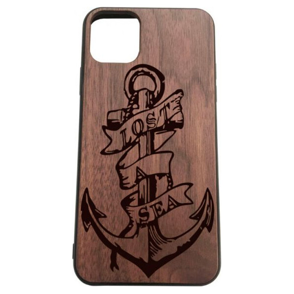 

деревянный SkinWood Американский орех для iPhone 11 Якорь