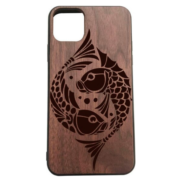 

деревянный SkinWood Американский орех для iPhone 11 Pro Max Зодиак