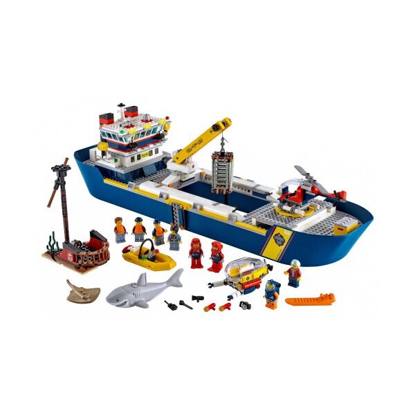 

Блочный конструктор lego city океан: исследовательское судно 745 деталей (60266)