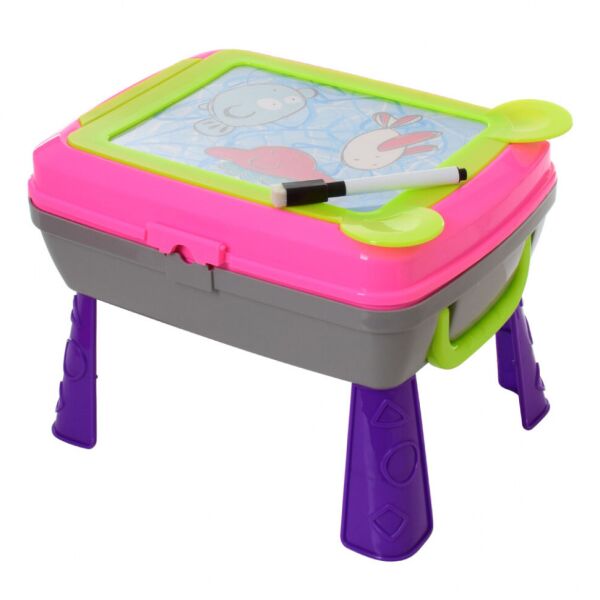

Детский столик-мольберт для рисования YI MA TOYS YM771-2 с аксессуарами (Розовый)