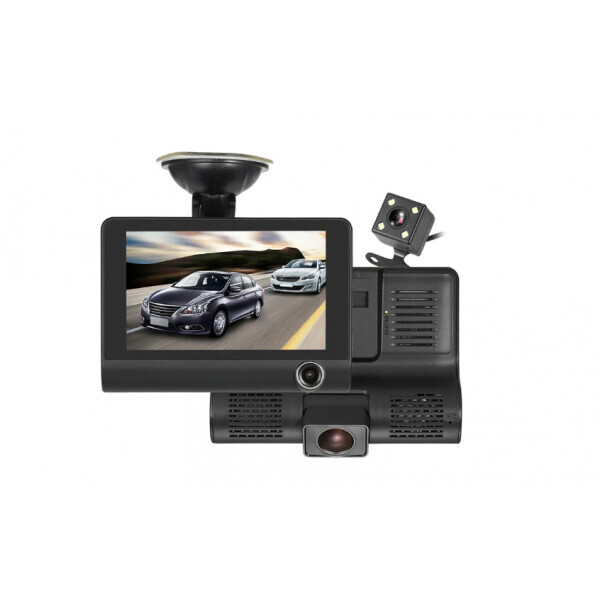 

Автомобильный видеорегистратор UKC SD319 Full HD 1080P 3 камеры Black (2765)