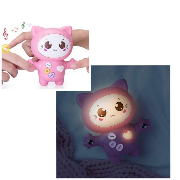 

Интерактивная музыкальная игрушка Smart Baby Link Link Cat Котёнок музыкальный инструмент c функцией ночника Розовый (2721)