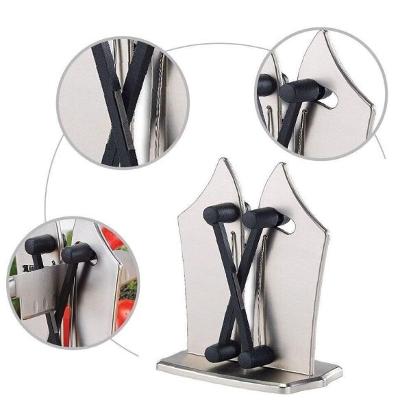 

Точилка для кухонных ножей Bavarian Edge Knife Sharpener с нержавеющей стали (2975)