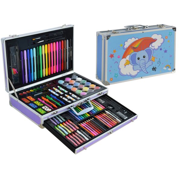 

Набор для детского творчества (рисования) Foco в алюминиевом чемодане из 122 предметов Blue (8148)