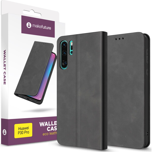 

Чехол-книжка MakeFuture Wallet Case (ECO Leather) Huawei P30 Pro Black