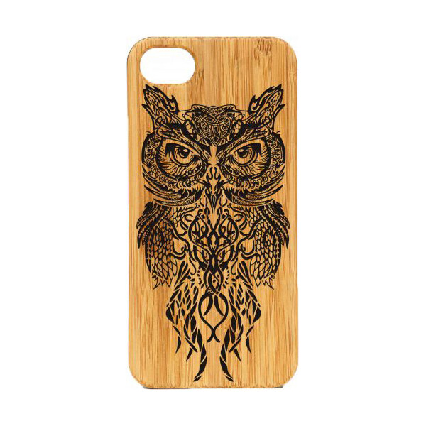 

деревянный SkinWood Сандал для iPhone 5/5S/SE с гравировкой Совы