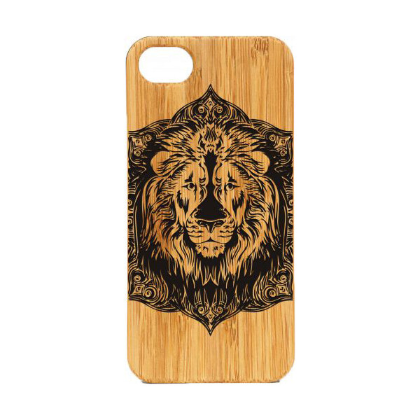 

деревянный SkinWood Сандал для iPhone 5/5S/SE с гравировкой Льва