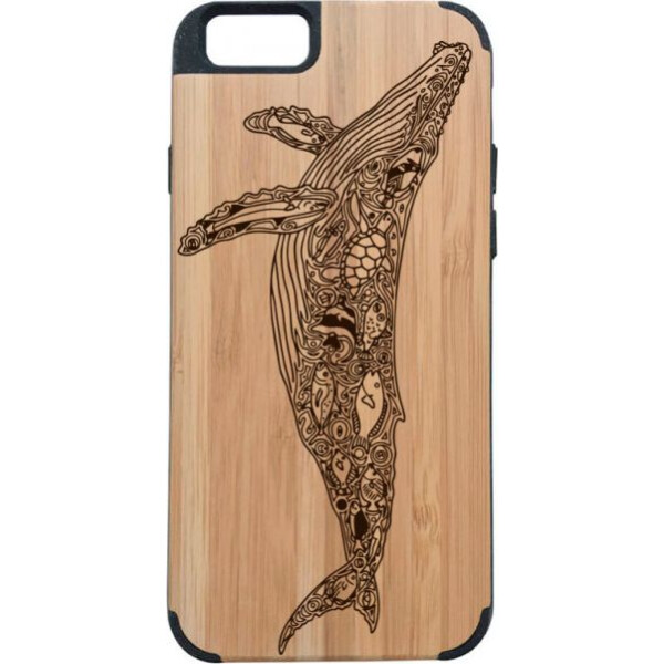 

деревянный SkinWood Сандал премиум для iPhone 6/6S с дизайнерской гравировкой Кита