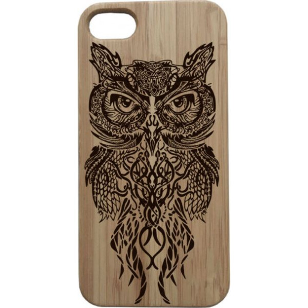 

деревянный SkinWood Сандал для iPhone 7 с дизайнерской гравировкой Совы
