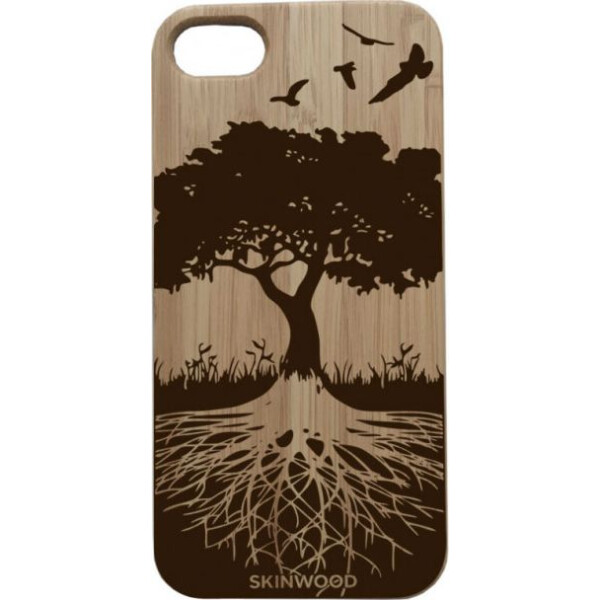 

деревянный SkinWood Сандал для iPhone 8 с дизайнерской гравировкой Дерева жизни