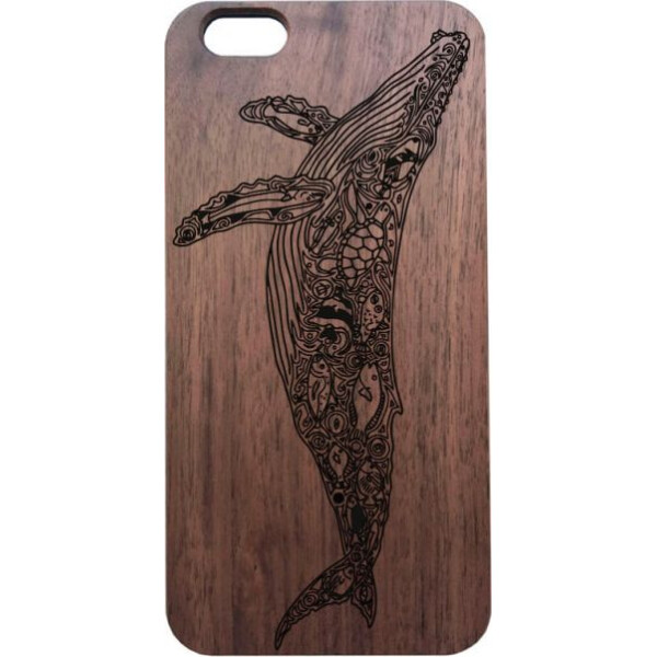 

деревянный SkinWood Американский орех для iPhone 6 Plus с дизайнерской гравировкой Кит