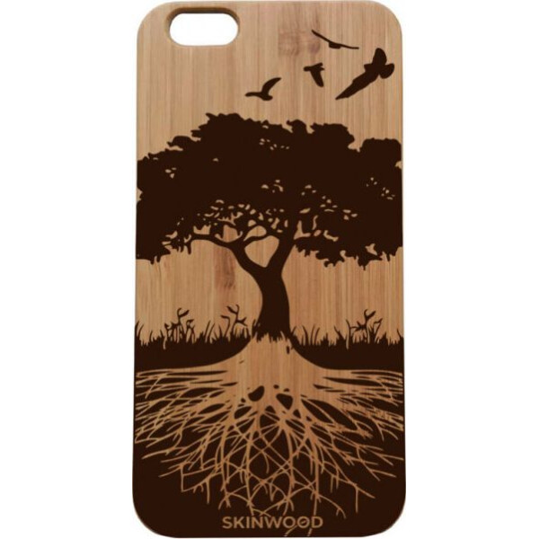 

деревянный SkinWood Сандал для iPhone 6 Plus с дизайнерской гравировкой Дерево жизни