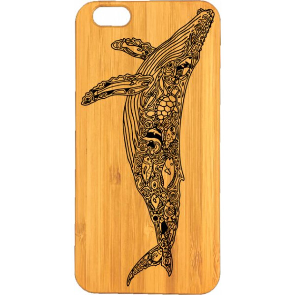 

деревянный SkinWood Сандал для iPhone 6 Plus с дизайнерской гравировкой Кит