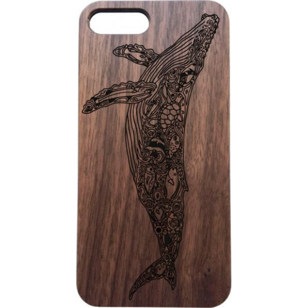 

деревянный SkinWood Американский орех для iPhone 7 Plus с дизайнерской гравировкой Кит