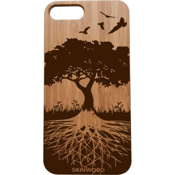 

деревянный SkinWood Сандал для iPhone 7 Plus с дизайнерской гравировкой Дерево жизни
