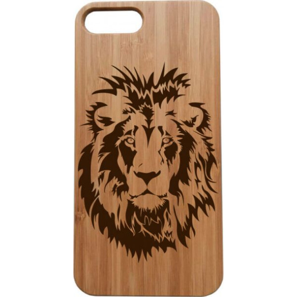 

деревянный SkinWood Сандал для iPhone 7 Plus с дизайнерской гравировкой Лев