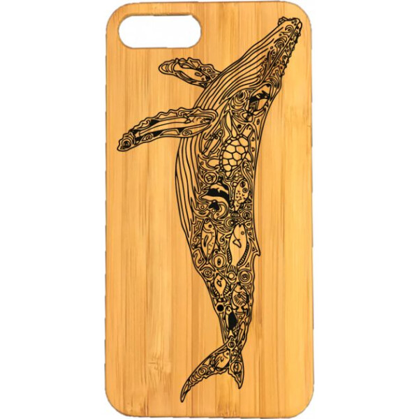 

деревянный SkinWood Сандал для iPhone 8 Plus с дизайнерской гравировкой Кит