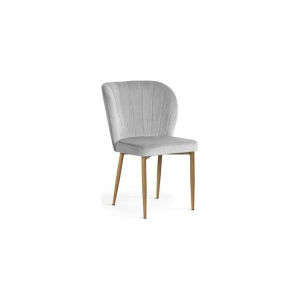 

Стул ATREVE SHELLY VELVET Серебристый (001606)