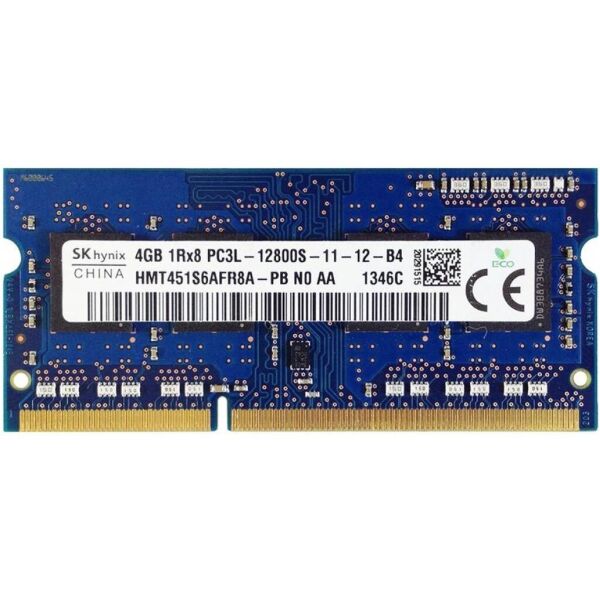 

Модуль памяти для ноутбука SoDIMM DDR3L 4GB 1600 MHz Hynix (HMT451S6AFR8A-PB)
