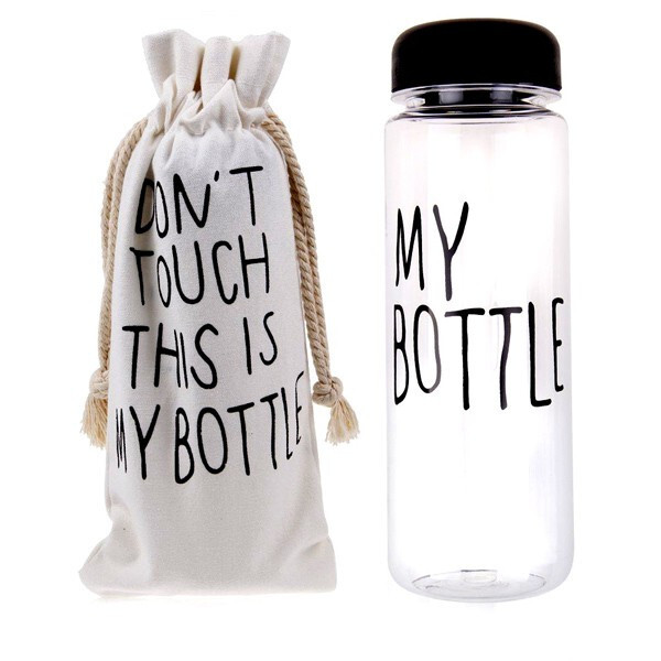 

Бутылка с чехлом My Bottle Прозрачный с черным (nt5276i4113)
