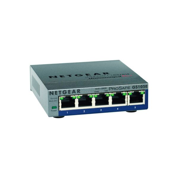 

Коммутатор сетевой Netgear GS105E (GS105E-200PES)