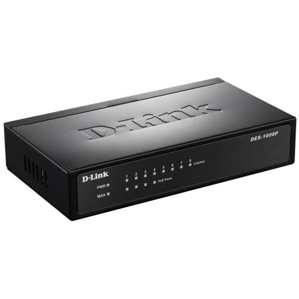 

Коммутатор сетевой D-Link DES-1008P
