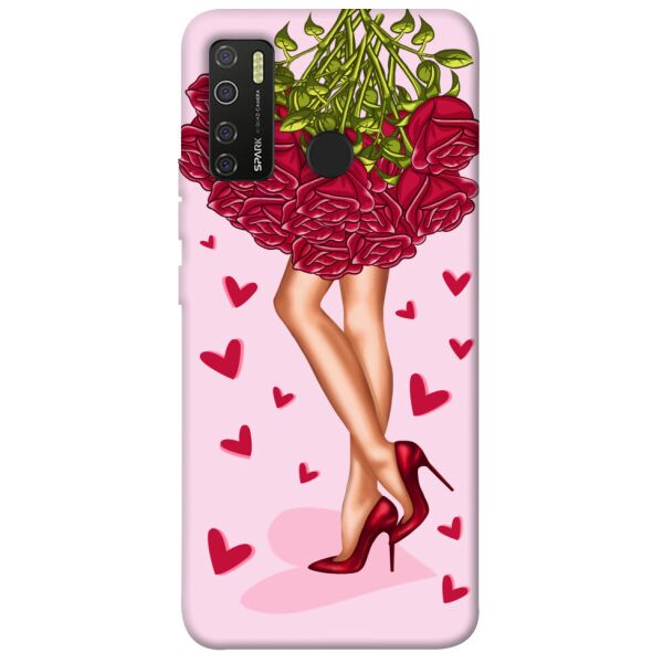 

Чехол itsPrint Red roses для TECNO Spark 5 Pro