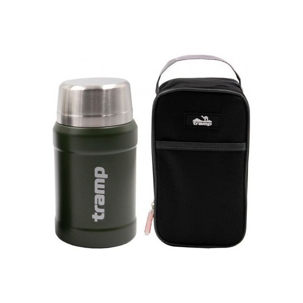 

Термос Tramp с широким горлом в чехле 0.8 л Olive (TRC-132-olive)