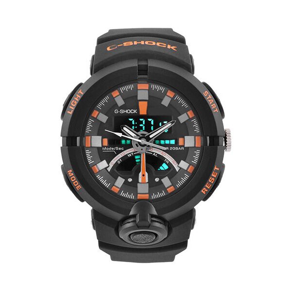 

Часы наручные в подарочной упаковке C-SHOCK GA-500 Черные с оранжевым
