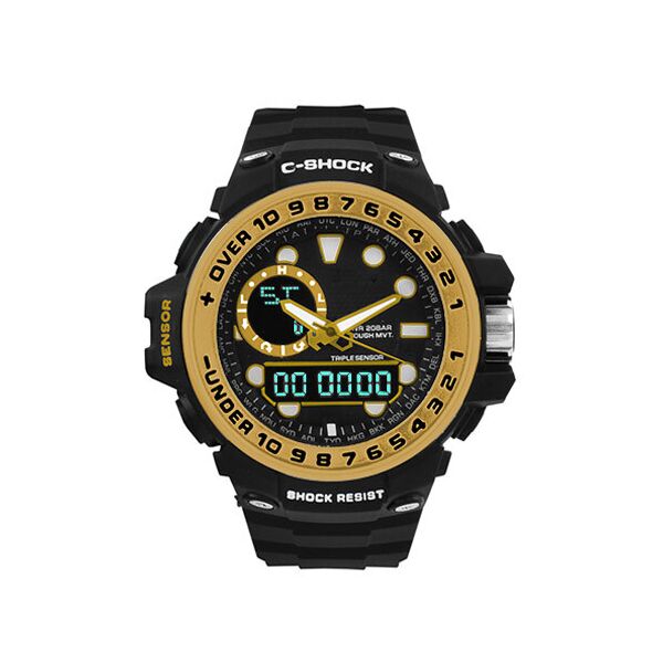 

Часы стильные наручные C-SHOCK GWN-1000GB Black-Gold, Box