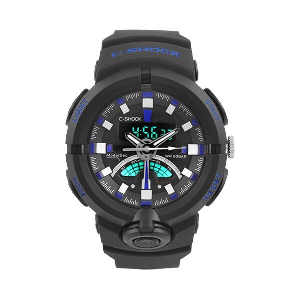 

Часы наручные в подарочной упаковке C-SHOCK GA-500 Черные с синим