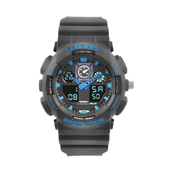 

Часы наручные C-SHOCK GA-100 Black-Blue подсветка 7 цветов
