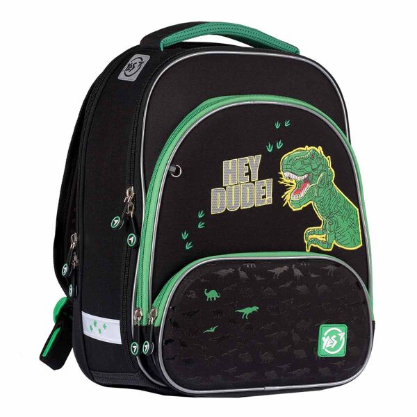 

Рюкзак школьный YES Juno Ultra Hey dude S-30 20 л 36 × 27 × 17 см черный (555480)