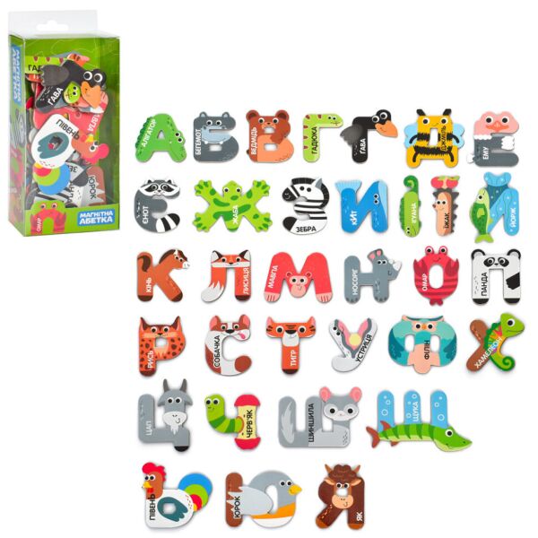 

Набор магнитных букв Bambi FT 0026 укр