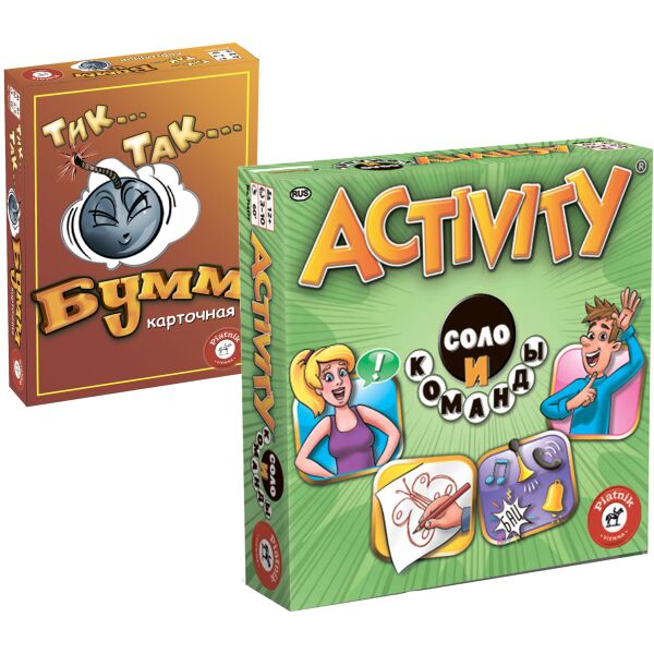 

Набор настольных игр Piatnik Тик Так Бумм + Activity Соло и в команде (714177-85191)